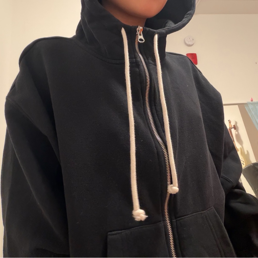 Urban Outfitters Black Zip-Up Hoodie
